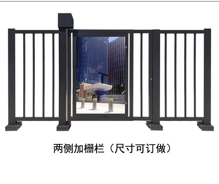 广告栅栏平开门